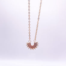 Load image into Gallery viewer, Sophie Half Sun Gold Filled and Sterling Silver Necklace
