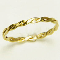 Load image into Gallery viewer, Brenna Braided Gold Fill Fitted Toe Ring

